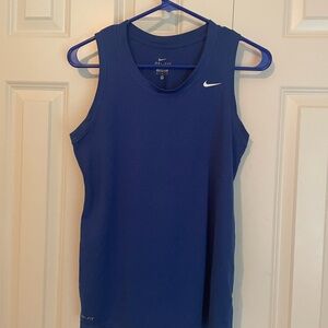 Nike Dri-FIT Blue Athletic Tank